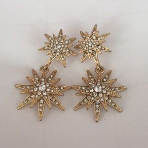 Starburst drop earrings
